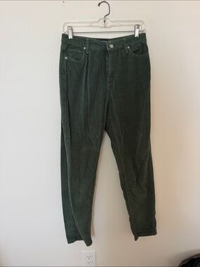 BDG Olive Green Corduroy Mom High-Rise Pants